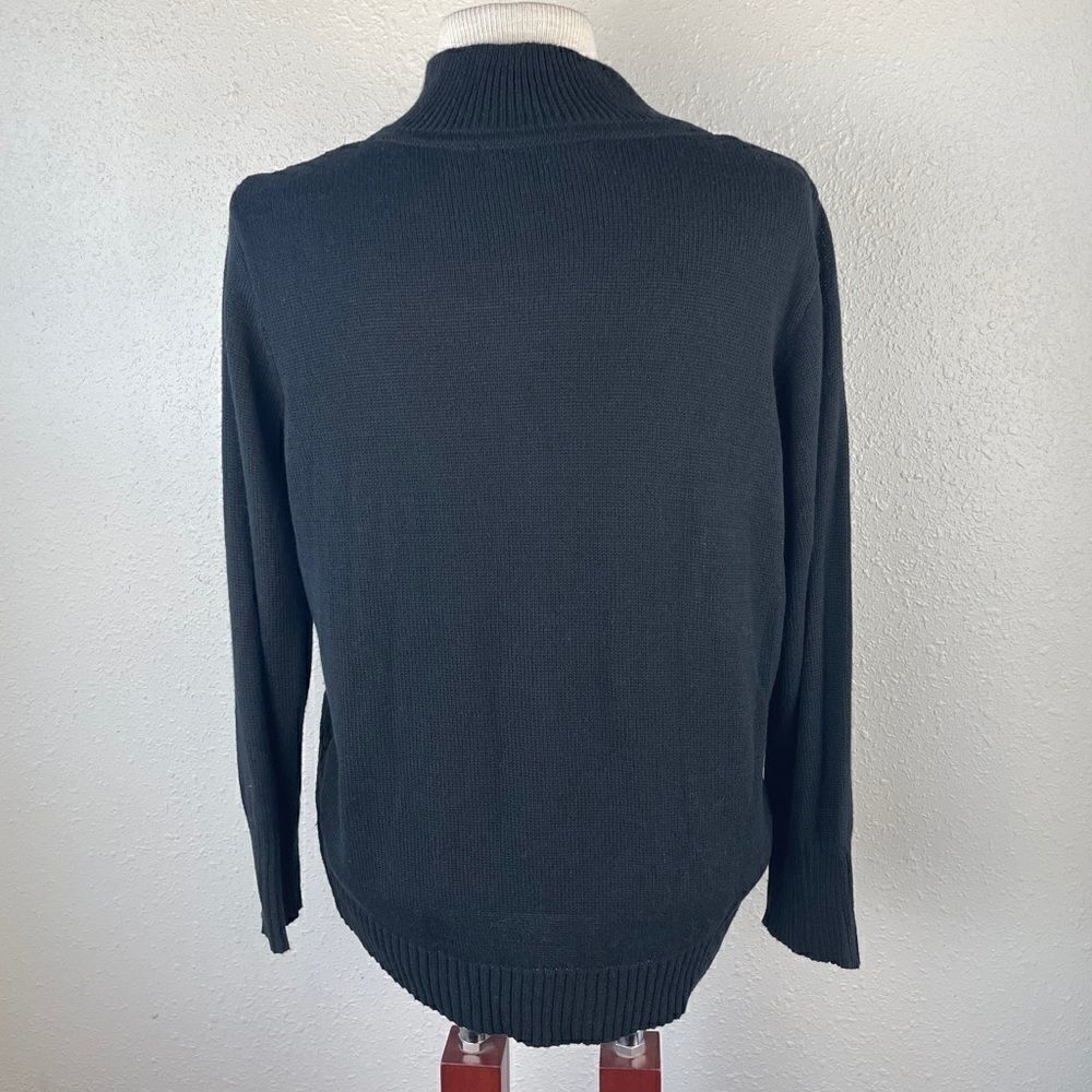 Fever Black Lace Full Zip Style Cardigan Size L - Picture 5 of 7